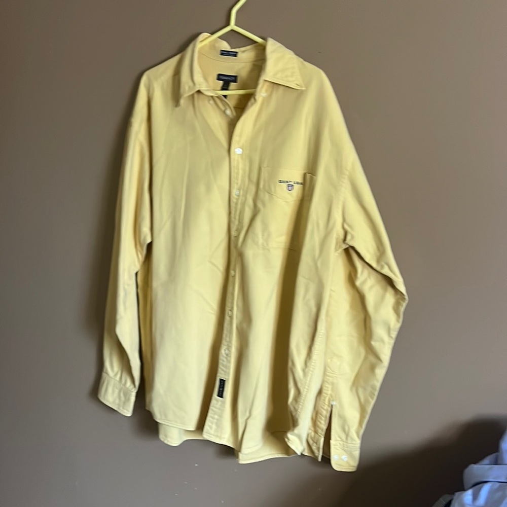 😄Heavy Oxford 100% cotton button down shirt
